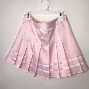 Satin Babypink Tennis Skirt